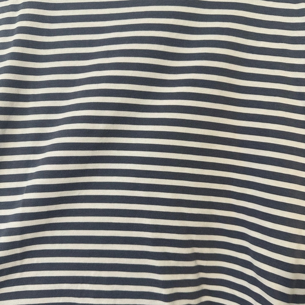 Madewell Navy and White Striped Muscle Tee - Picture 6 of 9